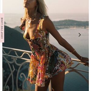 THE ELISABETH ROMPER DRESS - 80'S PRINT M